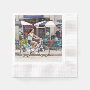 Ocean Grove NJ – Biking Along Main Avenue Napkin
