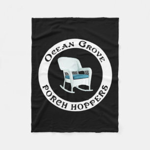 Ocean Grove Nj Rch Hopper Summer Beach Gift Men Wo Fleece Blanket