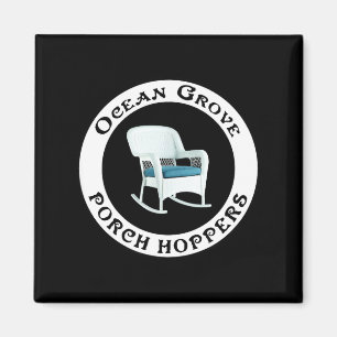 Ocean Grove Nj Rch Hopper Summer Beach Gift Men Wo Magnet