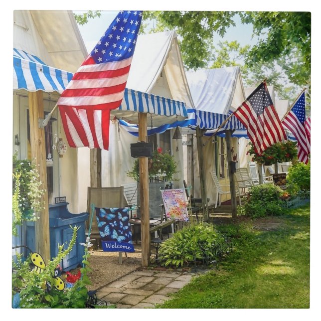 Ocean Grove NJ – Tent City Ceramic Tile (Front)