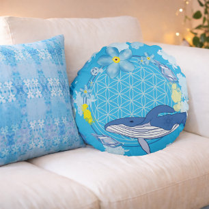 Ocean Guardian – Colour of Heart Round Cushion