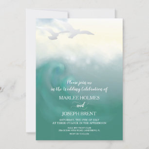 Ocean Gulls Invitation