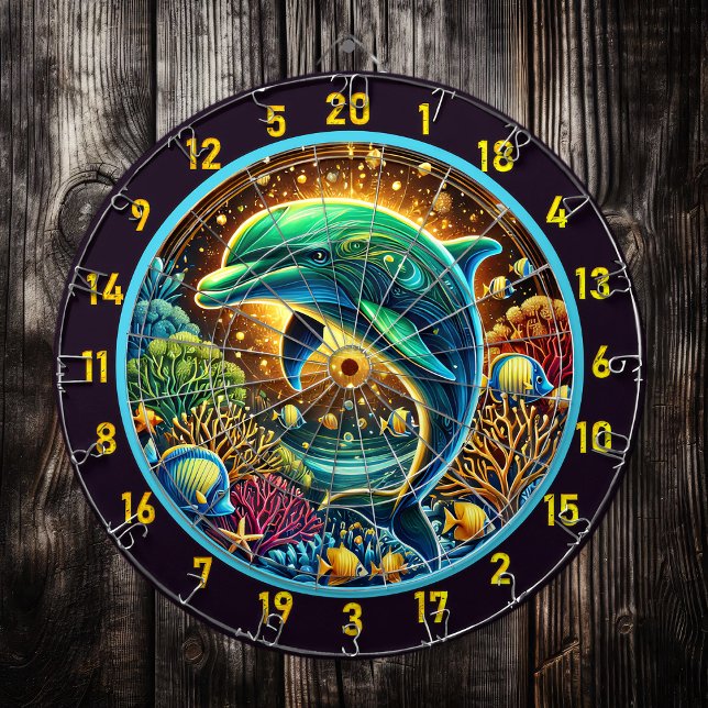 Ocean Harmony Dolphin Dartboard Delight (Creator Uploaded)