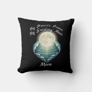 Ocean Heart Guiding Moon Mom Cushion