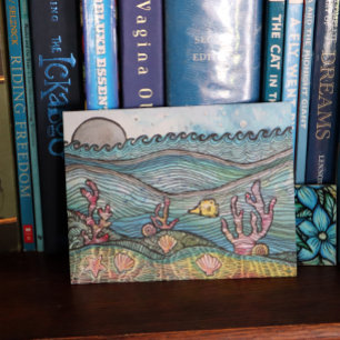 Ocean holiday postcard