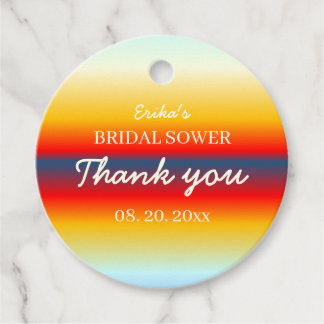 Ocean Horizon Bridal Shower Thank You Favour Tag