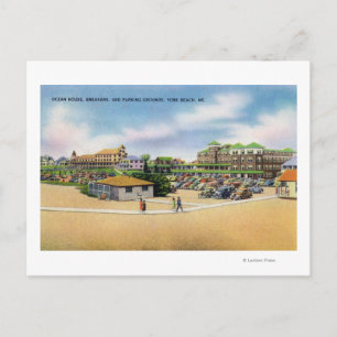 Ocean House, Breakers, and Parking Grounds Postcard