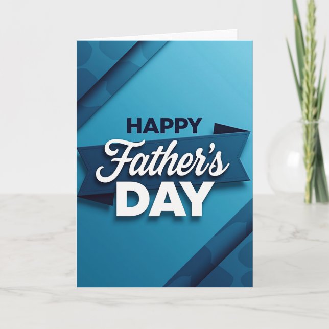 Ocean Hues Fathers Day Card (Front)
