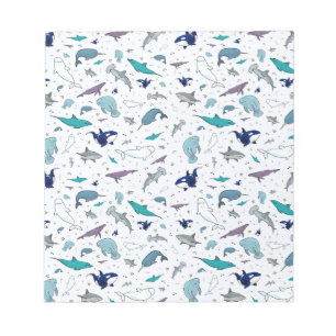 Ocean in Blue Notepad