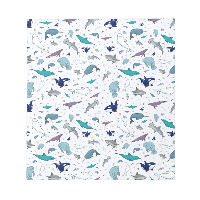 Ocean in Blue Notepad (Front)