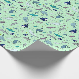 Ocean in Green Wrapping Paper