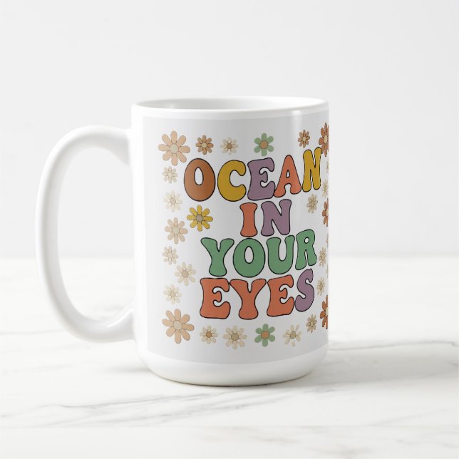 Ocean in your eyes coffee mug (Left)