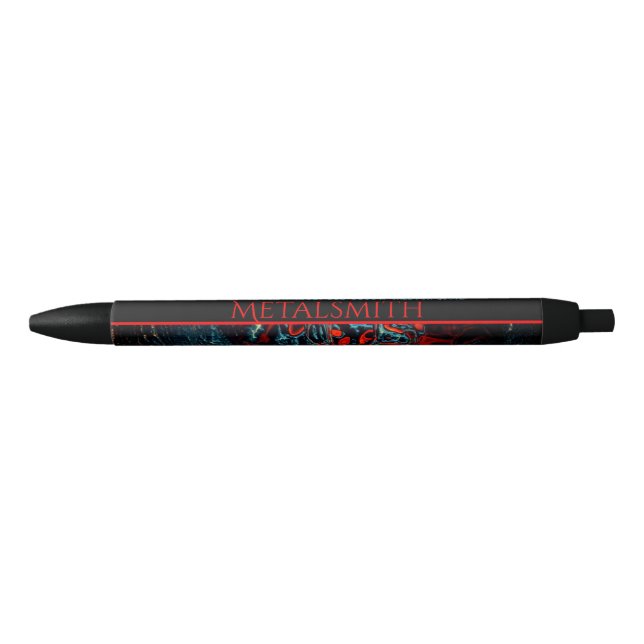 Ocean Inferno Metalsmith Welding Black Ink Pen (Front)