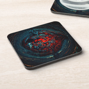 Ocean Inferno Red Glow Coaster
