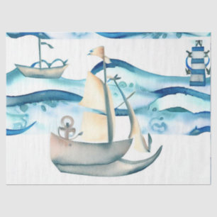 "Ocean-Infused Inspiration: Nautical Voyage" Tissue Paper