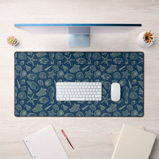 Ocean Inhabitants Pattern 2 Desk Mat (Office 1)