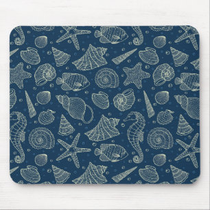 Ocean Inhabitants Pattern 2 Mouse Pad