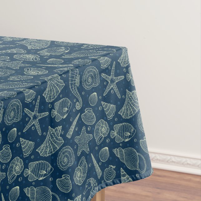 Ocean Inhabitants Pattern 2 Tablecloth (In Situ)