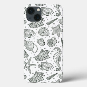 Ocean Inhabitants Pattern 3 iPhone 13 Case