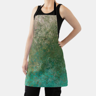 Ocean Inspired Alcohol Ink Abstract Apron