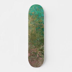 Ocean Inspired Alcohol Ink Abstract  Skateboard