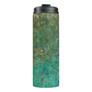 Ocean Inspired Alcohol Ink Abstract  Thermal Tumbler