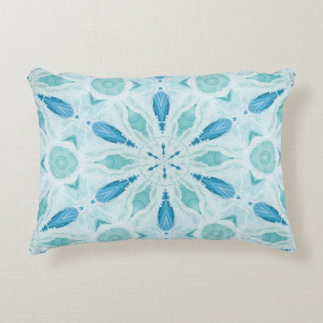 Ocean inspired reversible decorative cushion (Front)