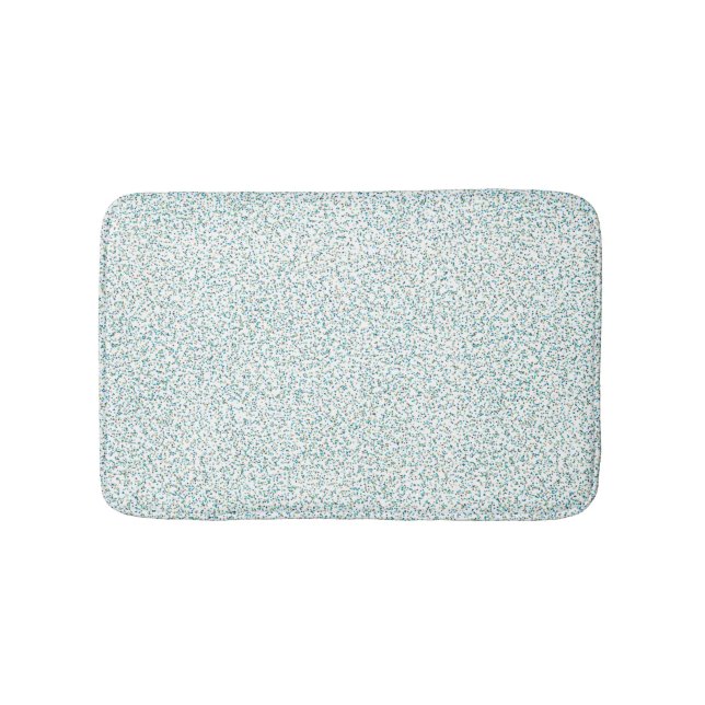 Ocean Inspired Speckled Dots  Bath Mat (Front)