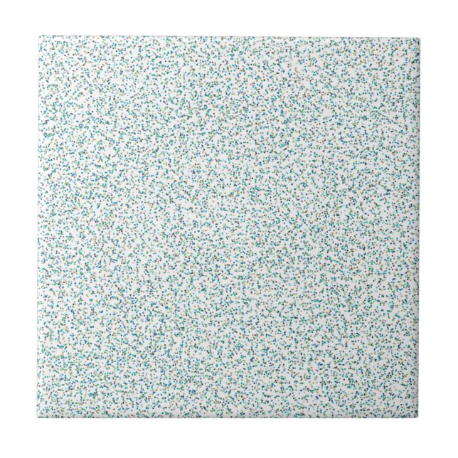 Ocean Inspired Speckled Dots  Ceramic Tile (Front)