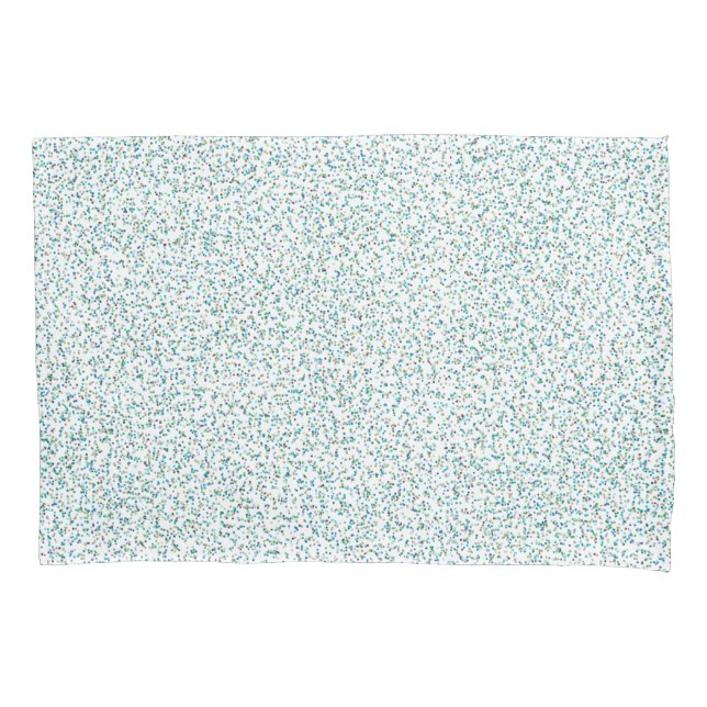 Ocean Inspired Speckled Dots  Pillowcase (Front)
