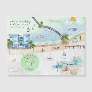 Ocean Isle Beach   North Carolina Illustrated Map