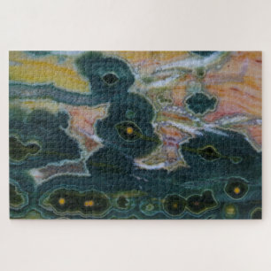 Ocean Jasper Slab Jigsaw Puzzle