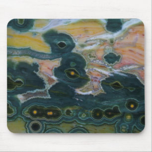 Ocean Jasper Slab Mouse Pad