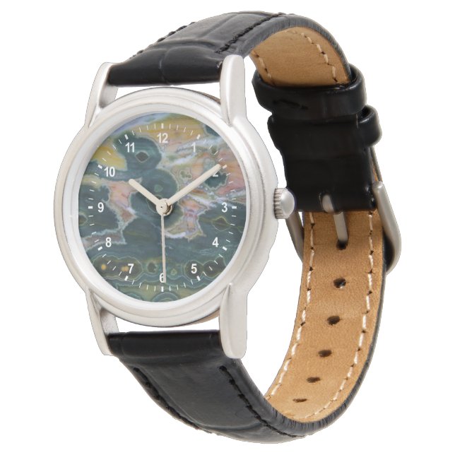 Ocean Jasper Slab Watch (Angled)
