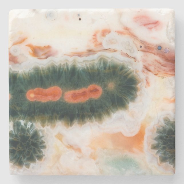 Ocean Jasper Stone found in Madagascar Coaster (Front)