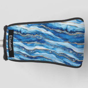 Ocean Jeweled Agate Personalized Golf Head Cover