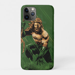 Ocean King Trident Warrior Dynamic Comic Art iPhone 11 Pro Case
