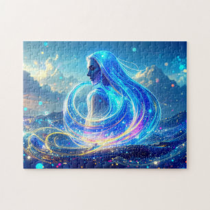 Ocean Lady Genie Magical Fantasy Art Jigsaw Puzzle