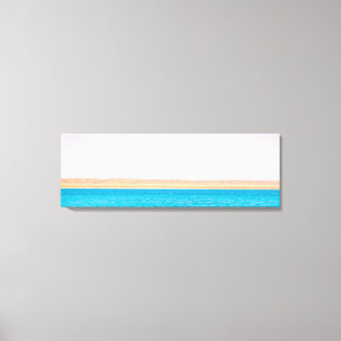 Ocean Land Sky Photography Canvas Print