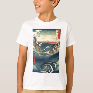 ocean landscape japanese Ukiyo-e great wave T-Shirt