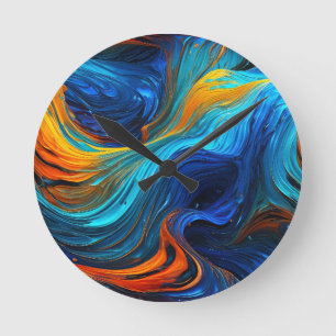 Ocean Lava "Tempestial"  Round Clock