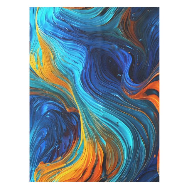 Ocean Lava "Tempestial"  Tablecloth (Front)