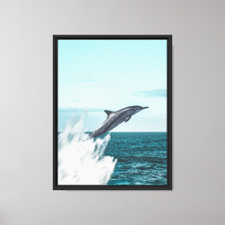 Ocean Leap of Freedom Canvas Print
