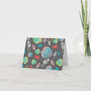 Ocean Life Blank Note Card