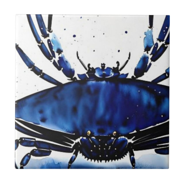 Ocean life cancer ceramic tile (Front)