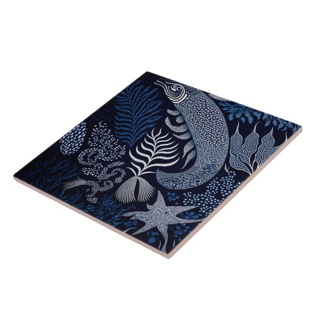 Ocean Life  Ceramic Tile (Side)