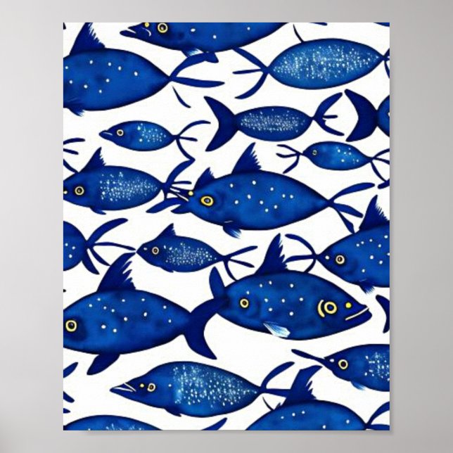 Ocean life fish poster (Front)