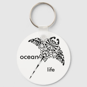 ocean life key ring