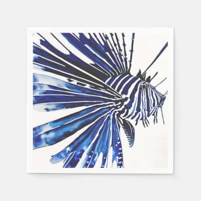 Ocean life lionfish napkin (Front)