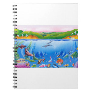 Ocean Life: Notebook II (80 Pages B&W)